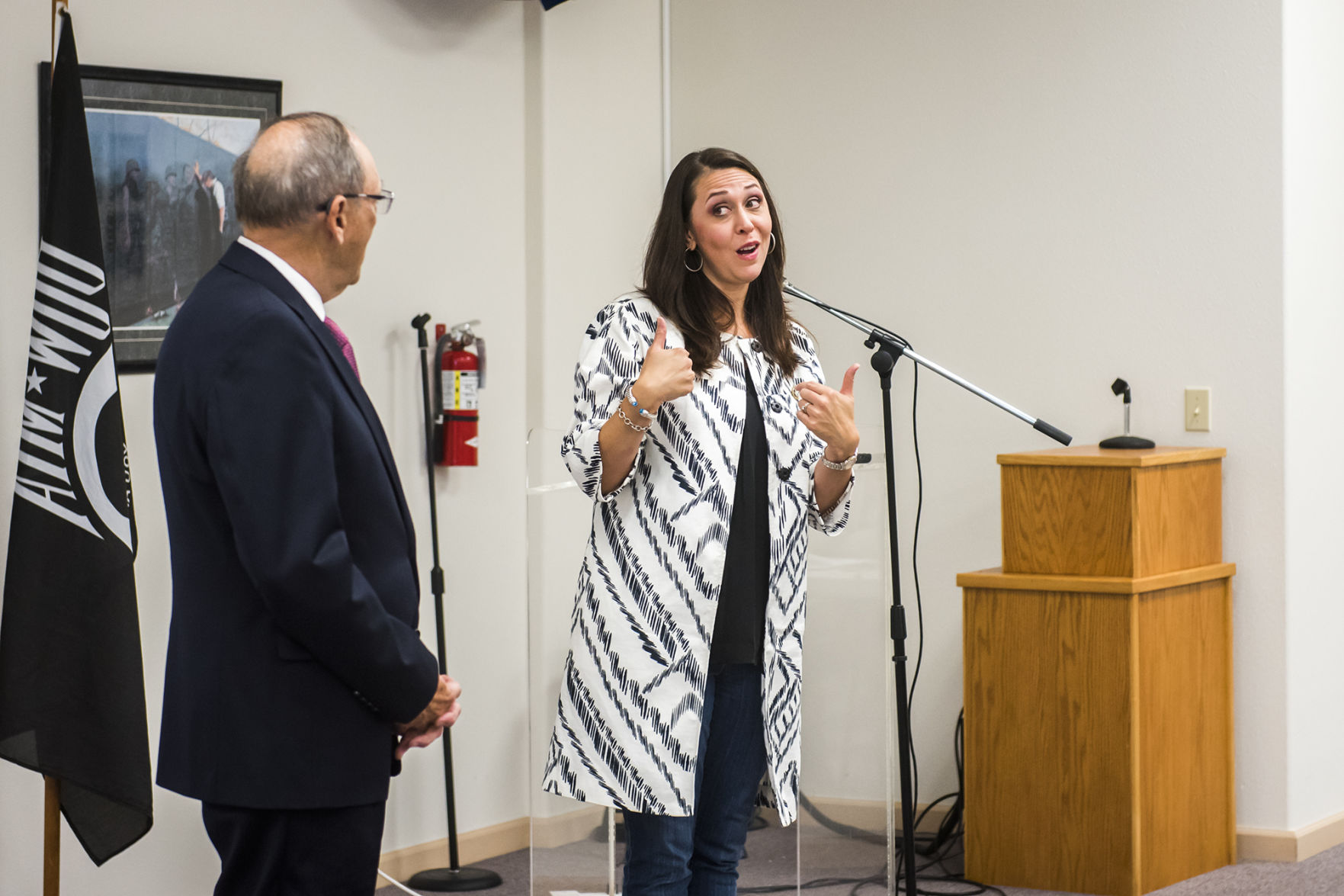 Jaime Herrera Beutler Speaks with Veterans in Chehalis
